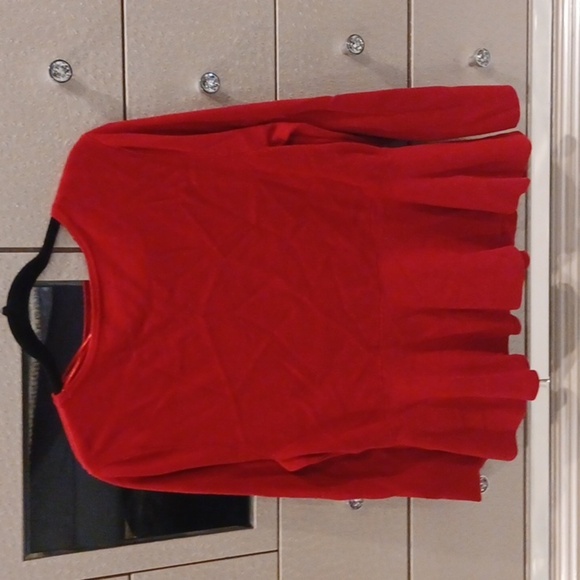 Red zip up sweater XL - Picture 2 of 4